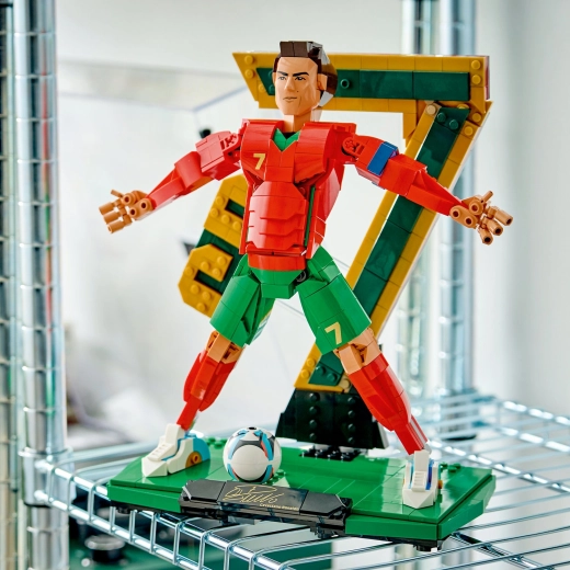 Detailreiche Darstellung der Fußballlegende