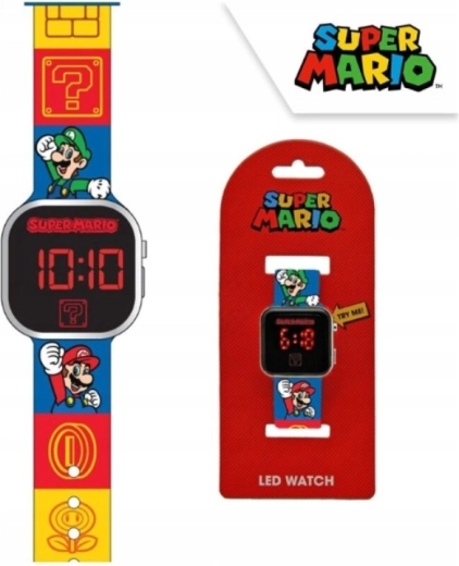 Kinder-LED-Digitaluhr Super Mario