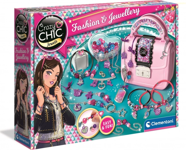 Crazy Chic Schmuckherstellung mit Schmuckkästchen in Handtaschenform