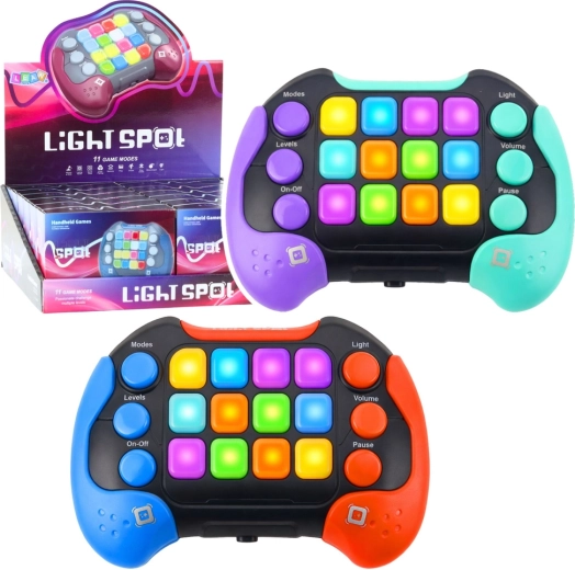 Elektronisches Spiel Light Spot – Handheld-Konsole mit 11 Spielmodi