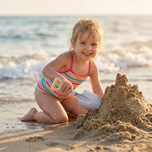 Für Sandkasten, Garten und Strand