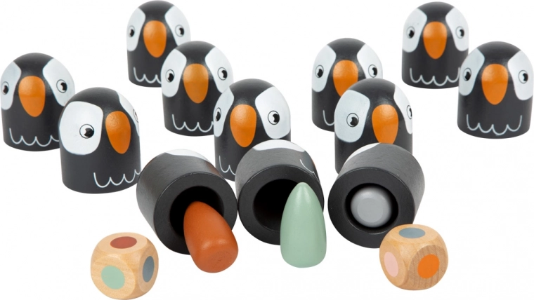 Farben-Memo Small Foot Safari – Holz-Gedächtnisspiel mit Würfel