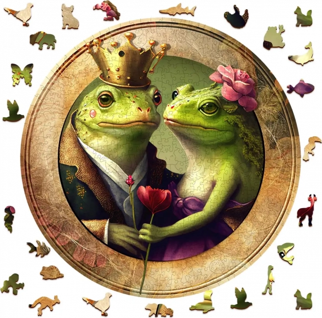 Holzpuzzle Liebe und Frösche 505 Teile