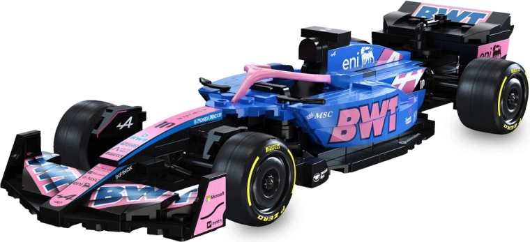CaDA BWT Alpine Formula One™ Team A525 1:24 blaues Klemmbaustein-Set