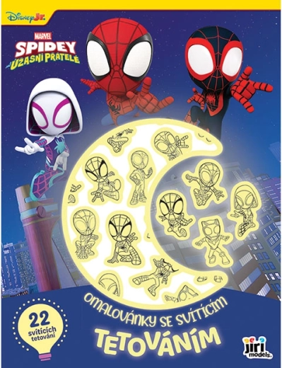 Malbuch mit leuchtenden Tattoos – Spidey