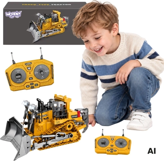 Woopie ferngesteuerter Kettenbulldozer mit Licht und Sound