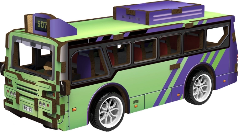 2Kids Toys 3D-Holzbausatz Bus