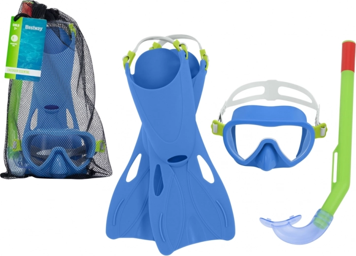 Schnorchel-Set Blau – Maske, Flossen und Schnorchel Bestway