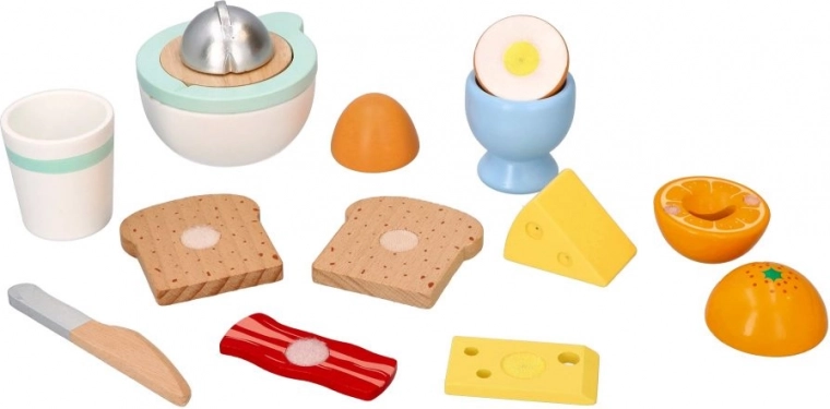 holzernes Frühstücksset mit Entsafter für Kinder