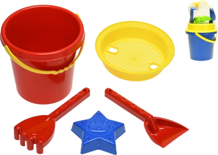Kindersandspielset 5-tlg. im Netz (17 cm)