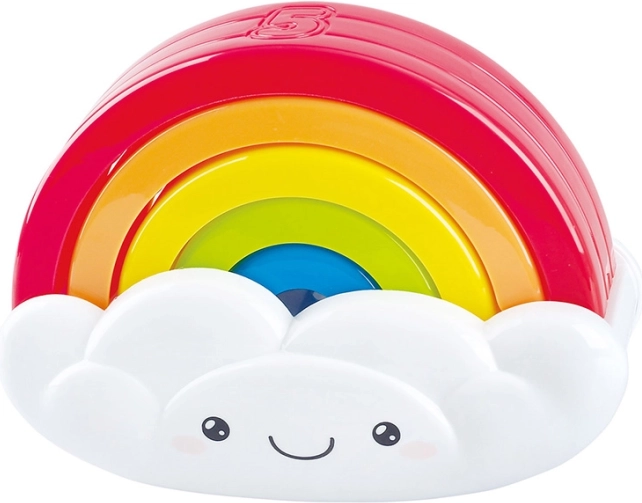 Steckpuzzle Regenbogen mit lächelnder Wolke