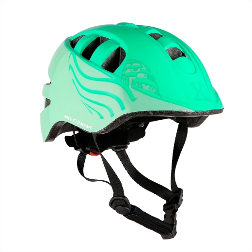 Helm NILS EXTREME MTW08 – grüner Freestyle-Helm für Fahrrad, Inlineskates und Scooter