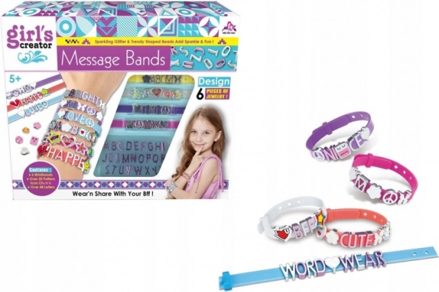 Set bunter Armbänder für Mädchen