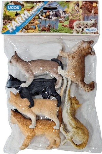 Katzen im Sack – Set realistischer Katzenfiguren