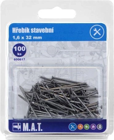 Baunägel 32 × 1,6 mm, 100 Stk.