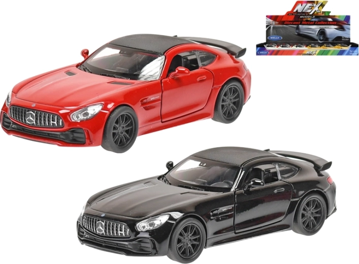Metallmodellauto Mercedes-AMG GTR Welly mit Rückzugantrieb