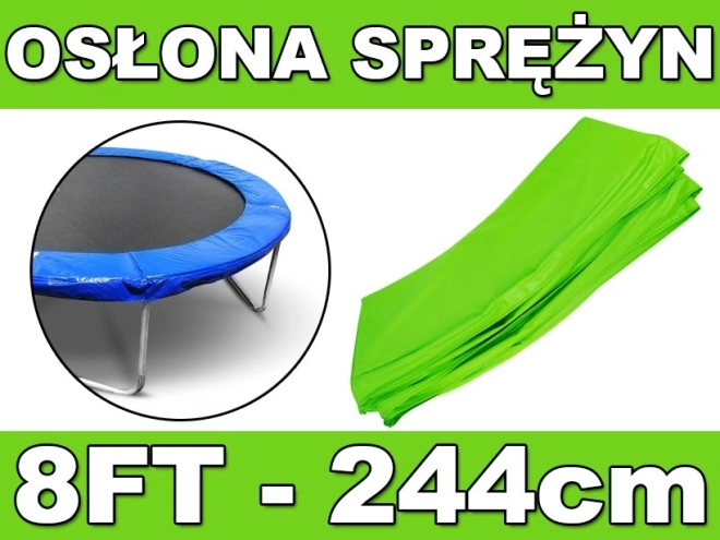 Schutzabdeckung für Trampolinfedern 244 cm (8 FT) – grün