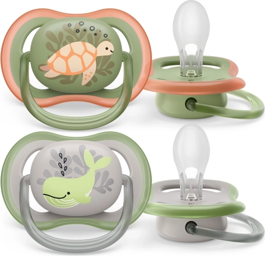 Philips Avent Schnuller Ultra Air Meeresmotive 6–18 Monate, 2 Stk.
