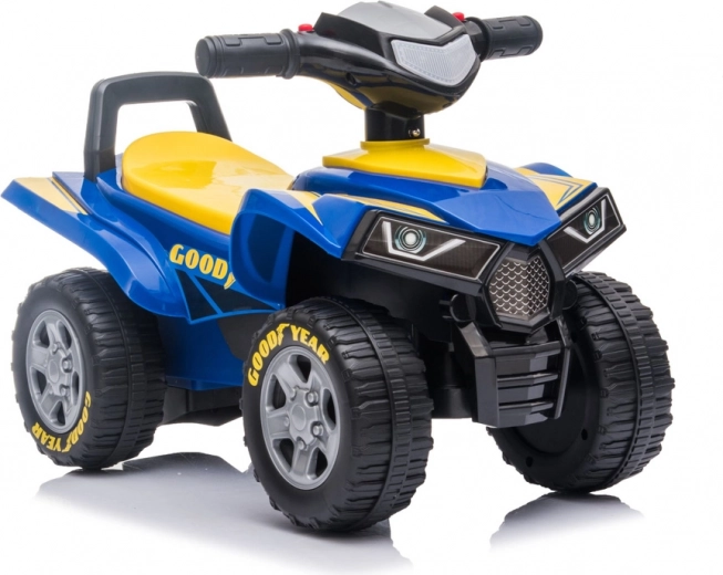 Kinder-Rutschfahrzeug-Quad mit LEDs und Geräuschen – Blau