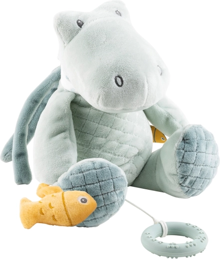 Nattou Musik-Plüschkrokodil mit Beißring Romeo 30 cm