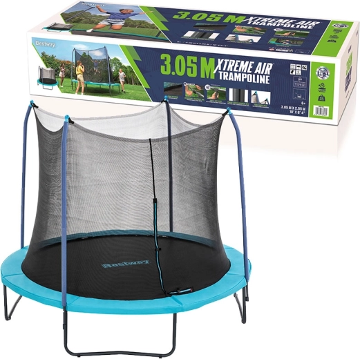 Trampolin Bestway Xtreme Air 305 × 255 cm mit Sicherheitsnetz