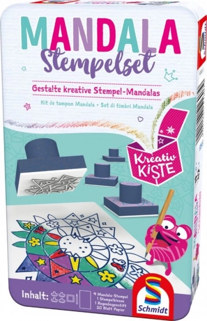 SCHMIDT Stempelset Mandala in Blechdose