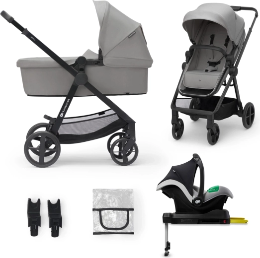 Kombikinderwagen 4-in-1 Newly Classic Grey + Autositz MINK PRO