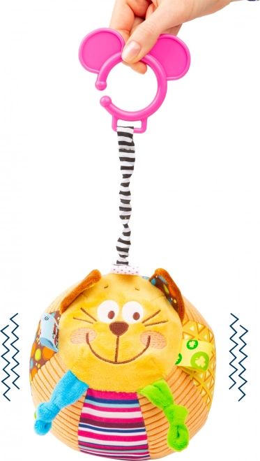 Aufziehbarer vibrierender Sensorik-Ball Katze small foot