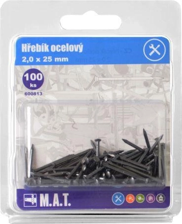 Stahlnägel 25 × 2,0 mm (100 Stk.)