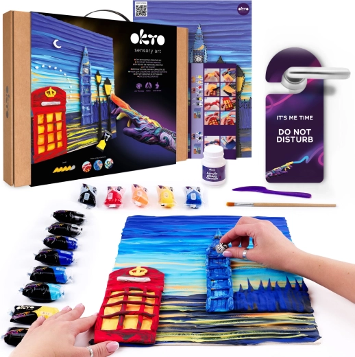 OKTO Kreativset zum Malen mit Modelliermasse London City 30 × 40 cm
