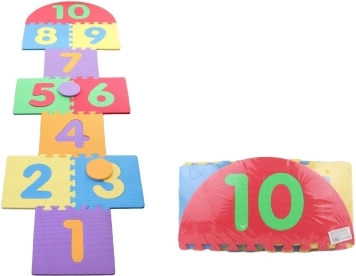 Schaumpuzzle 10 Stk. Hüpferkästchen