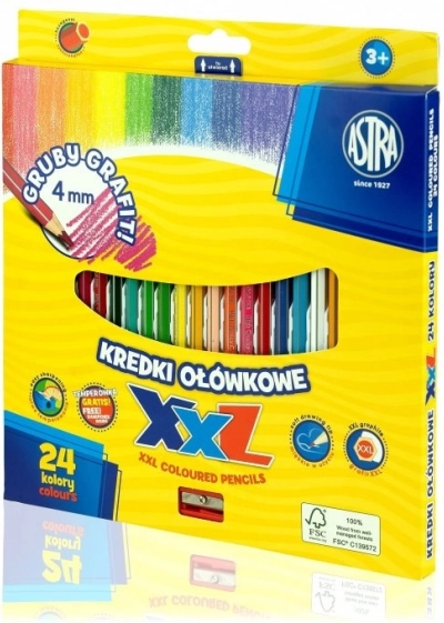 Astra Buntstifte mit XXL-Mine 24 Stk.