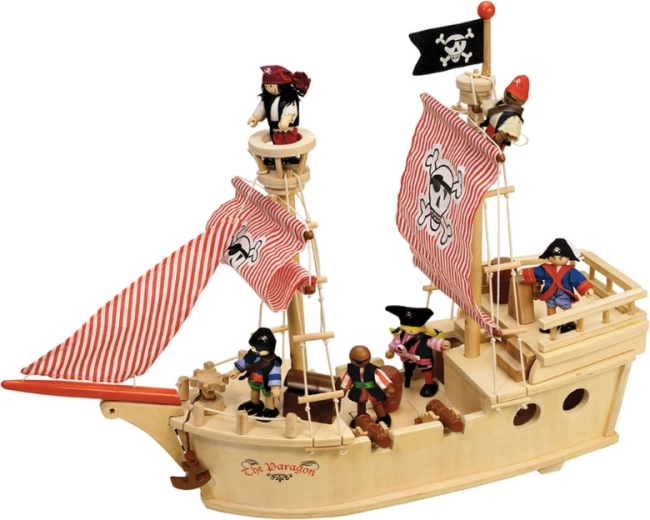 Tidlo hölzernes Piratenschiff