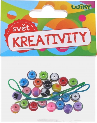 Bunte Perlen mit Schnur