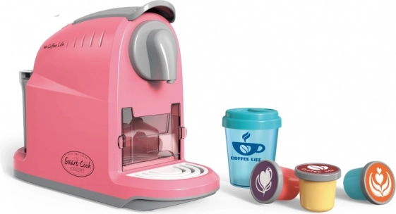 Rosa Kaffeemaschine für Kinder