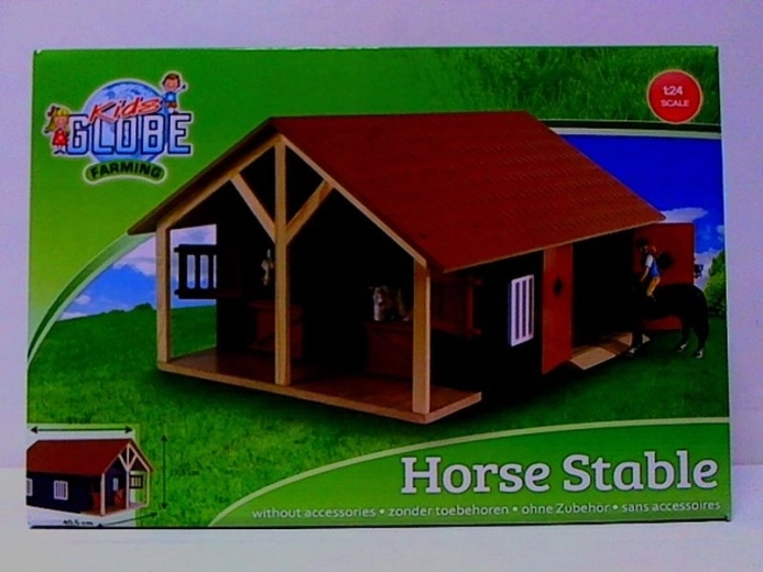 Kids Globe Farming Holzpferdestall 1:24