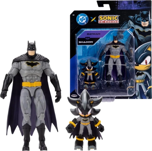 Jakks Pacific Figuren-Set Shadow als Batman und Batman (Sonic the Hedgehog x DC Comics)