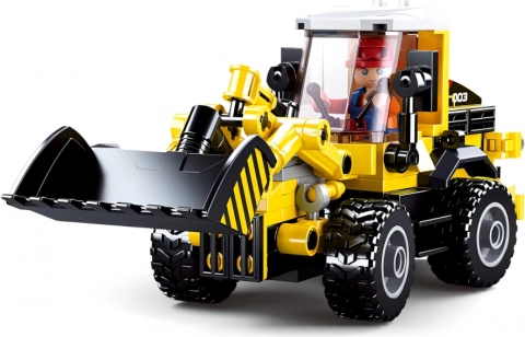 Sluban Town Bauarbeiter Bagger mit Schaufel
