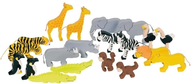 Holztiere Goki - Set 20 Stk