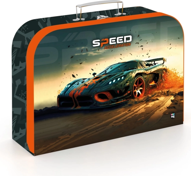 Kinder-Laminokoffer Auto 34 cm