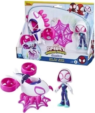 Marvel Spidey und seine Super-Freunde – Ghost-Spider-Figur mit Fahrzeug
