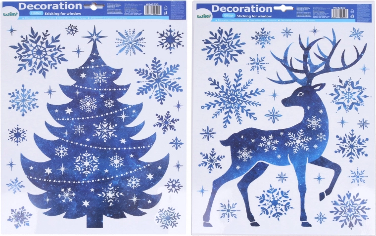 Weihnachtliche Fensterdekoration 41 × 29 cm