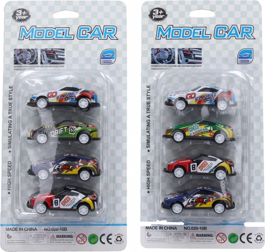 Set aus Autos 6,5 cm - 4 Stück