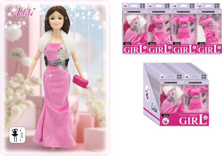 Abendkleid für 30-cm-Puppen – mehrere Varianten