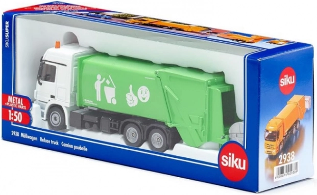Müllwagen mit Abfallcontainer