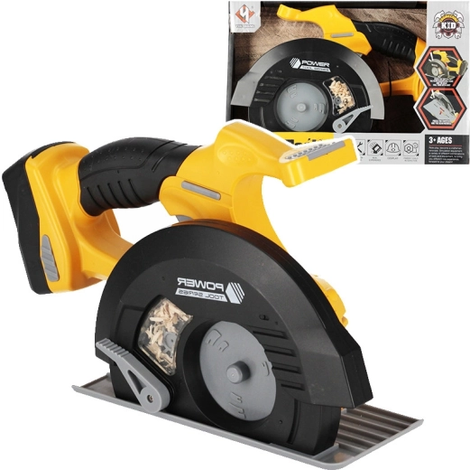 Spielzeug-Kreissäge mit beweglicher Scheibe und Licht