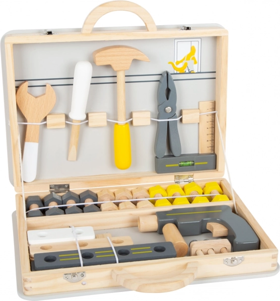 Holzkoffer mit Werkzeug Miniwob für Kinder
