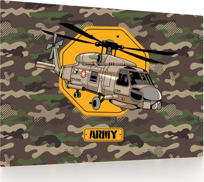 Schreibtischunterlage mit Helikopter-Motiv 60 × 40 cm