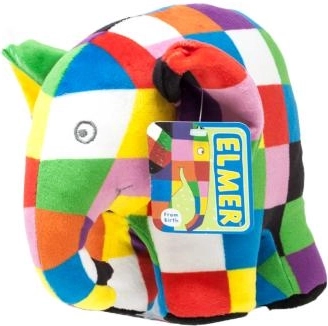 Plüschelefant Elmer – bunter Freund für das Kinderbett 20 cm