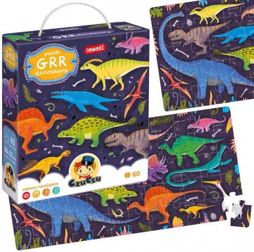 Puzzle CzuCzu Grr Dinosaurier 60 Teile